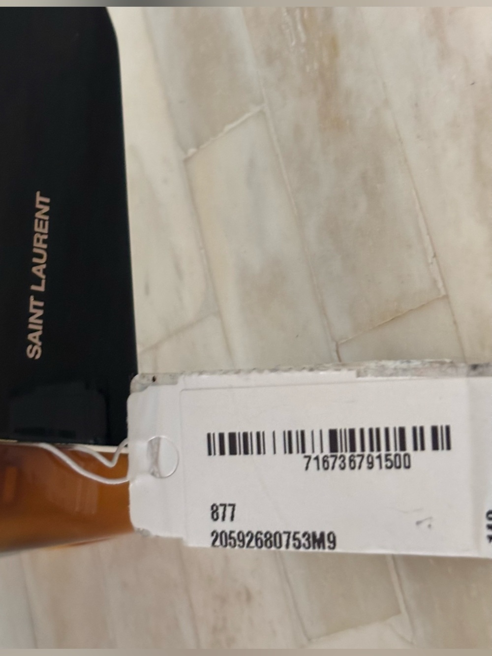 NEW with tags Authentic Saint Laurent Rectangular Sunglasses - Havana/Black - Picture 14 of 14